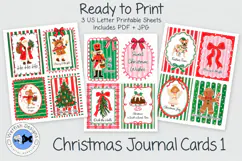 Christmas Journal Cards 1 | 12 Printable Holiday Cards Product Image 4