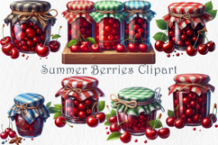Cherry Clipart Watercolor, 30 png Product Image 4