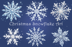 Christmas Snowflake Clipart - 30 png Product Image 4