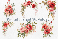Romantic Roses Clipart Bundle.30 png Product Image 4