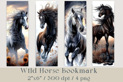 Wild Horse Bookmarks Set, 4 png Product Image 1