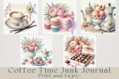 Coffee Time Junk Journal, 20 jpg files Product Image 4