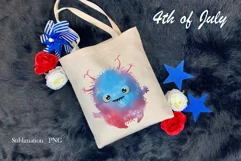 Patriotic cute monsters clipart | 4th of July clipart |vol2 Product Image 2