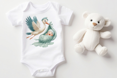 Stork and Baby Shower Set, 15 png Product Image 4