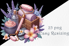 Lavender Spa Clipart Bundle, 25 png Product Image 5
