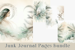 Winter Junk Journal Pages Bundle. 60 jpg Product Image 5