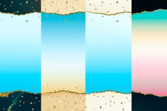 Ombre gradient tumbler wraps Sublimation. 20 oz, PNG. Product Image 6