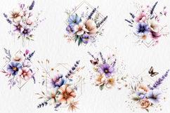 Wildflower Meadow Clipart, 40 png Product Image 5