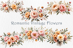 Watercolor Peonies Mocha Mousse, 30 png Clipart Product Image 5
