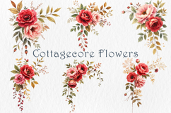 Romantic Roses Clipart Bundle.30 png Product Image 5