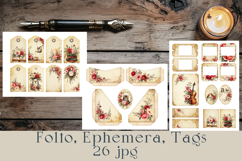 Floral Junk Journal Ephemera Set Product Image 5