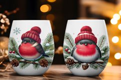 Bullfinch Winter Bird Clipart, 12 png, jpg Product Image 5