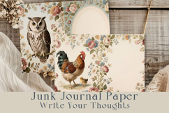 Floral Romance Junk Journal Pages, 24 jpg Product Image 5