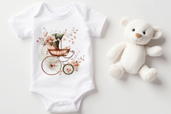 Watercolor Baby Carriage Clipart, 20 png Product Image 5