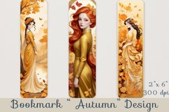 Bookmark &quot; Autumn&quot; - digital download, 3 png, jpg files Product Image 1