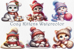 Christmas Kittens Clipart Bundle, 30 png Product Image 5