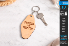 Sarcastic Motel Keychain Laser Cut | Sassy Key Tag SVG | CNC Product Image 1