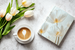 Blush and Soft Floral Backgrounds, 20 JPG Product Image 6