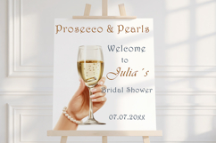 Prosecco &amp; Pearls Clipart, 25 png Product Image 6