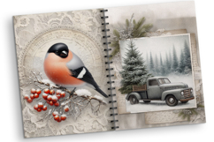 Winter Forest Junk Journal Pages, 12 jpg Product Image 6