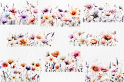 Wildflower Meadow Clipart, 40 png Product Image 6