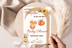 Autumn Pumpkin Baby Clothesline Clipart, 30 png Product Image 6
