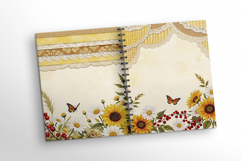 Fall Sunflower Printable Paper - 60 jpg Product Image 6