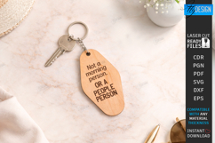 Sarcastic Motel Keychain Laser Cut | Sassy Key Tag SVG | CNC Product Image 1