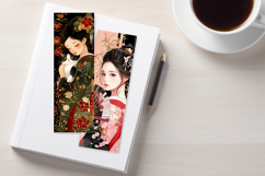 Japanese Girl Bookmarks Bundle, 4 png Product Image 3