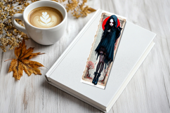 Gothic Halloween Girl Bookmarks, 4 png Product Image 3