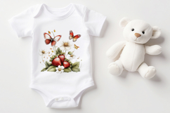 Watercolor Strawberry Clipart, 25 png Product Image 7