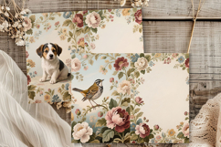 Floral Romance Junk Journal Pages, 24 jpg Product Image 7