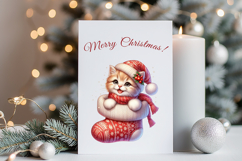 Christmas Kittens Clipart Bundle, 30 png Product Image 7
