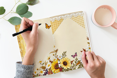 Fall Sunflower Printable Paper - 60 jpg Product Image 7