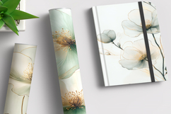 Sage Green Floral Background, 20 jpg Product Image 7