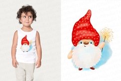 Christmas gnome with sparklers - sublimation design png Product Image 3