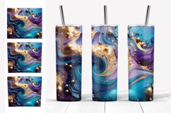 Glitter Tumbler Sublimation | Acrylic paints Skinny Tumbler Product Image 5
