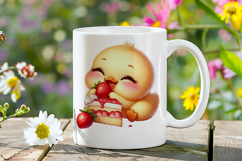 Cute Baby Duckling Boy Clipart, 33 PNG Product Image 8