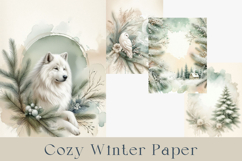 Winter Junk Journal Pages Bundle. 60 jpg Product Image 8