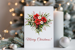 Poinsettia Clipart Bundle, 35 png Product Image 9