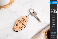 Sarcastic Motel Keychain Laser Cut | Sassy Key Tag SVG | CNC Product Image 1