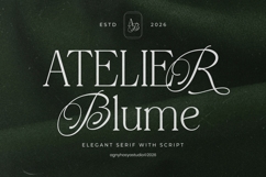 Atelier Blume - Elegant Script with Serif Font Product Image 1