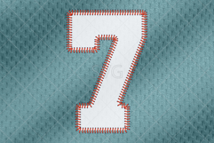 Baseball Number Font. SVG, PNG, EPSfiles Product Image 9