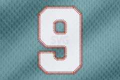 Baseball Number Font. SVG, PNG, EPSfiles Product Image 11
