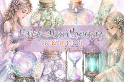 Fairy Apothecary Clipart, Magical Fairy Graphics Bundle PNG Product Image 1