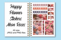 Happy Planner Stickers Neon Roses Product Image 1