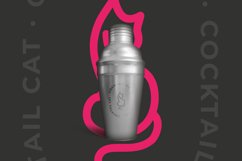 Cat Line Art Logo Template Product Image 2