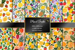 Colorful Fresh Fruit Seamless Pattern Product Image 1