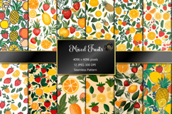 Colorful Fresh Fruit Seamless Pattern Product Image 1