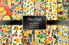Colorful Fresh Fruit Seamless Pattern Product Image 1